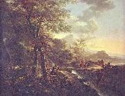 Italian landscape with draughtsman.